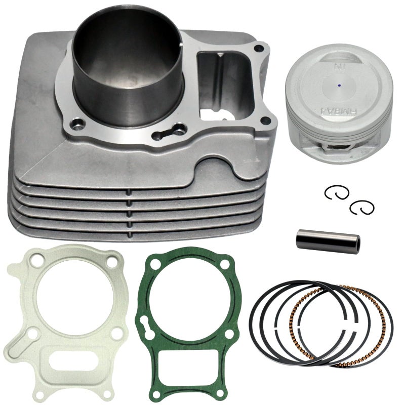 Tupo Premium Cylinder Piston Ring Gasket Top End Rebuild Kit Compatible with Honda Recon 250 Sportrax 250 TRX 250 TRX250 TRX250X TRX250EX TRX250TM TRX250TE 1997-2019 - Image 1